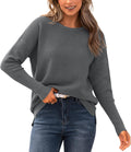 Fall Sweaters for Women Casual Long Sleeve Striped Pullover - Cozy Fit