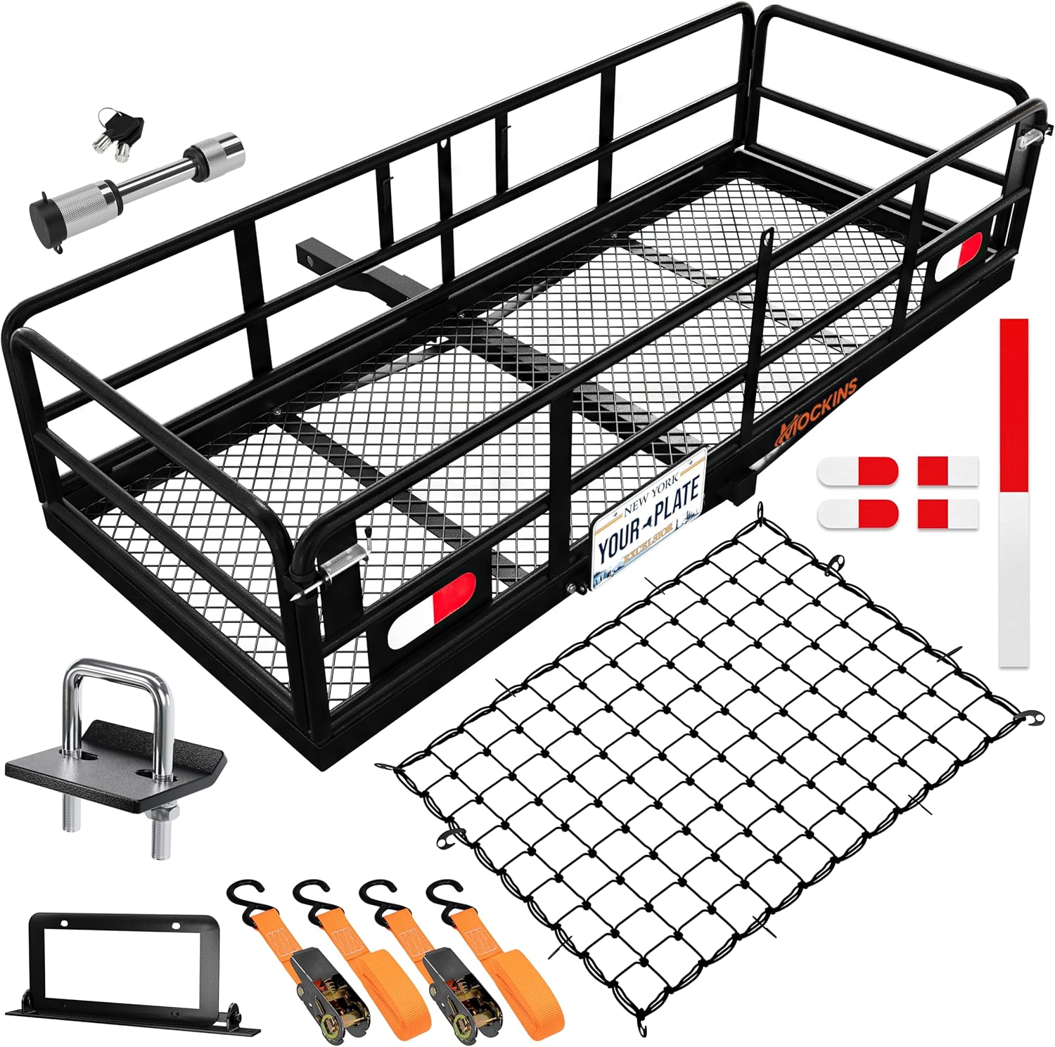 Mockins 60x24x14 High Rail Cargo Carrier for SUV, Truck & Car
