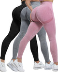 Workout Leggings Sets for Women - Scrunch Butt Lifting Seamless 3