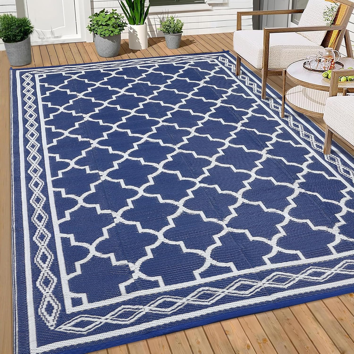 GAOMON Outdoor Rug Waterproof 8ftx10ft for Versatile Outdoor Use