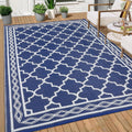 Outdoor Plastic Straw Rug 10ftx14ft Reversible Patio Mat