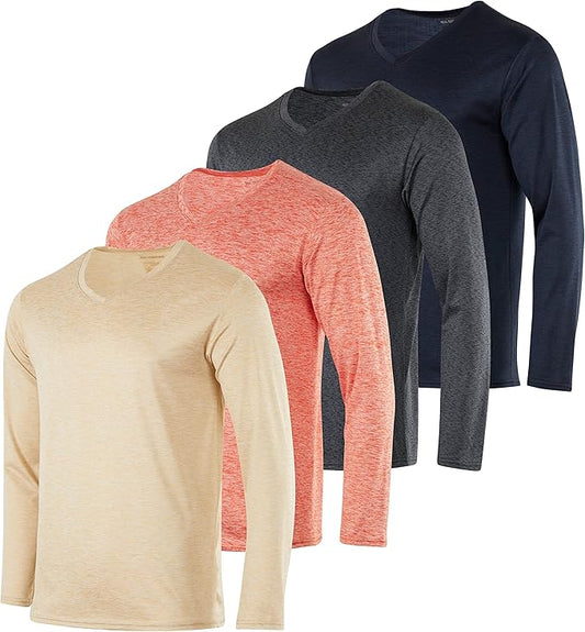 Real Essentials Men's Dry Fit Long Sleeve V-Neck T-Shirt Review