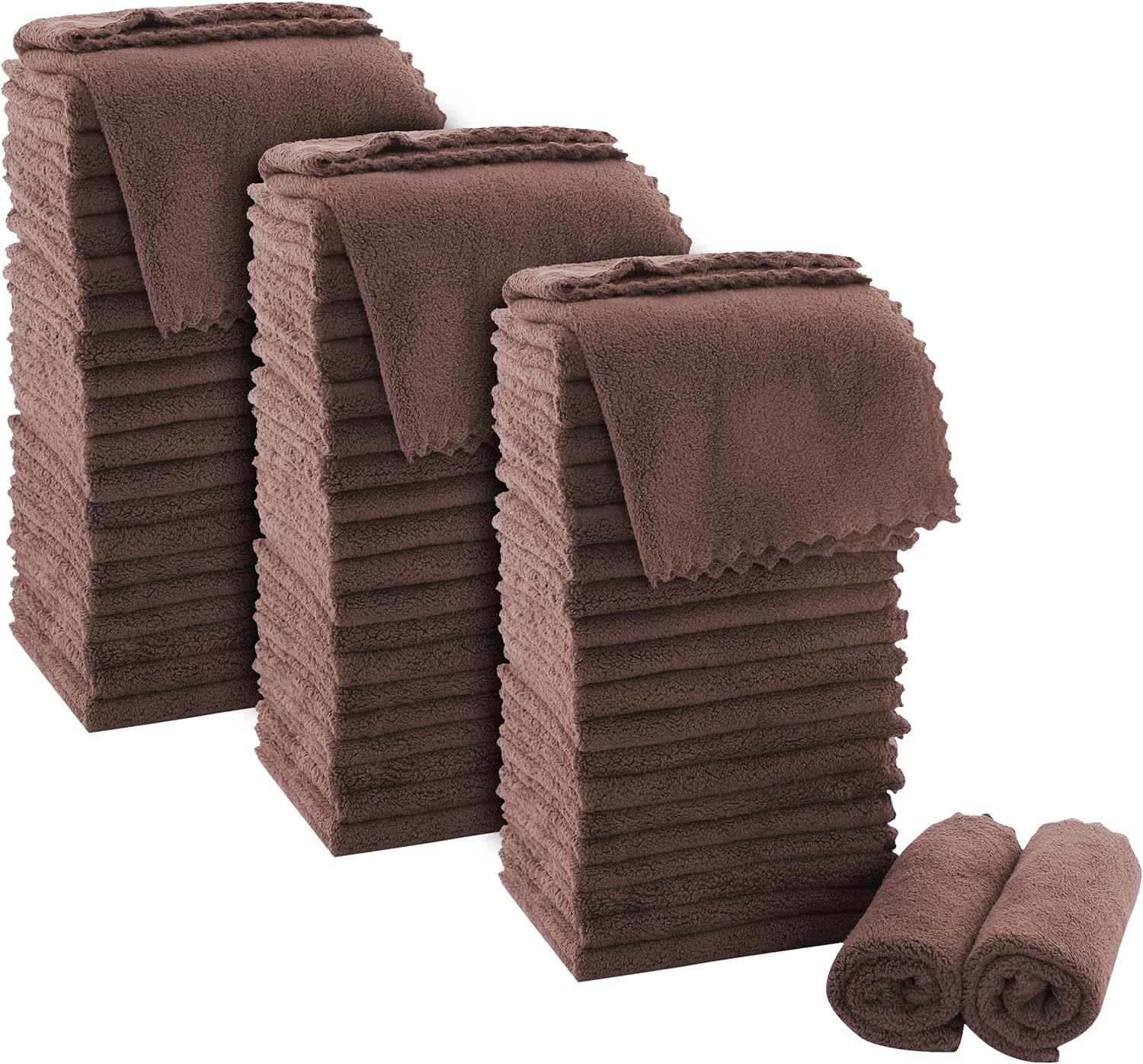 MOONQUEEN Ultra Soft Washcloths Set - 72 Pack for Luxury Care