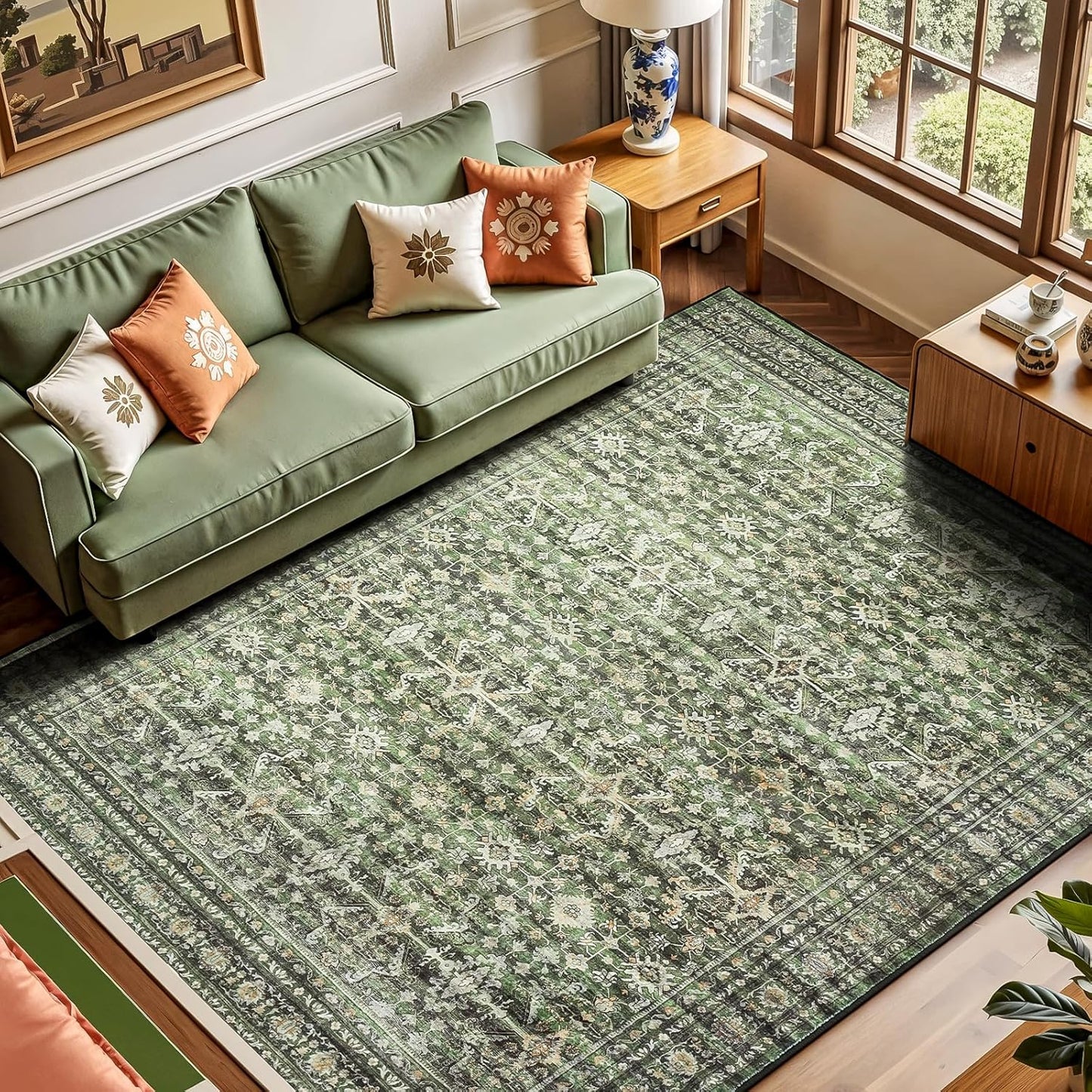 Lofus 6x9 Area Rug for Living Room, Soft Boho Carpet
