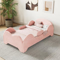 Toddler Bed Pink Floor Bed with Extra Safety Broad - Low to Floor