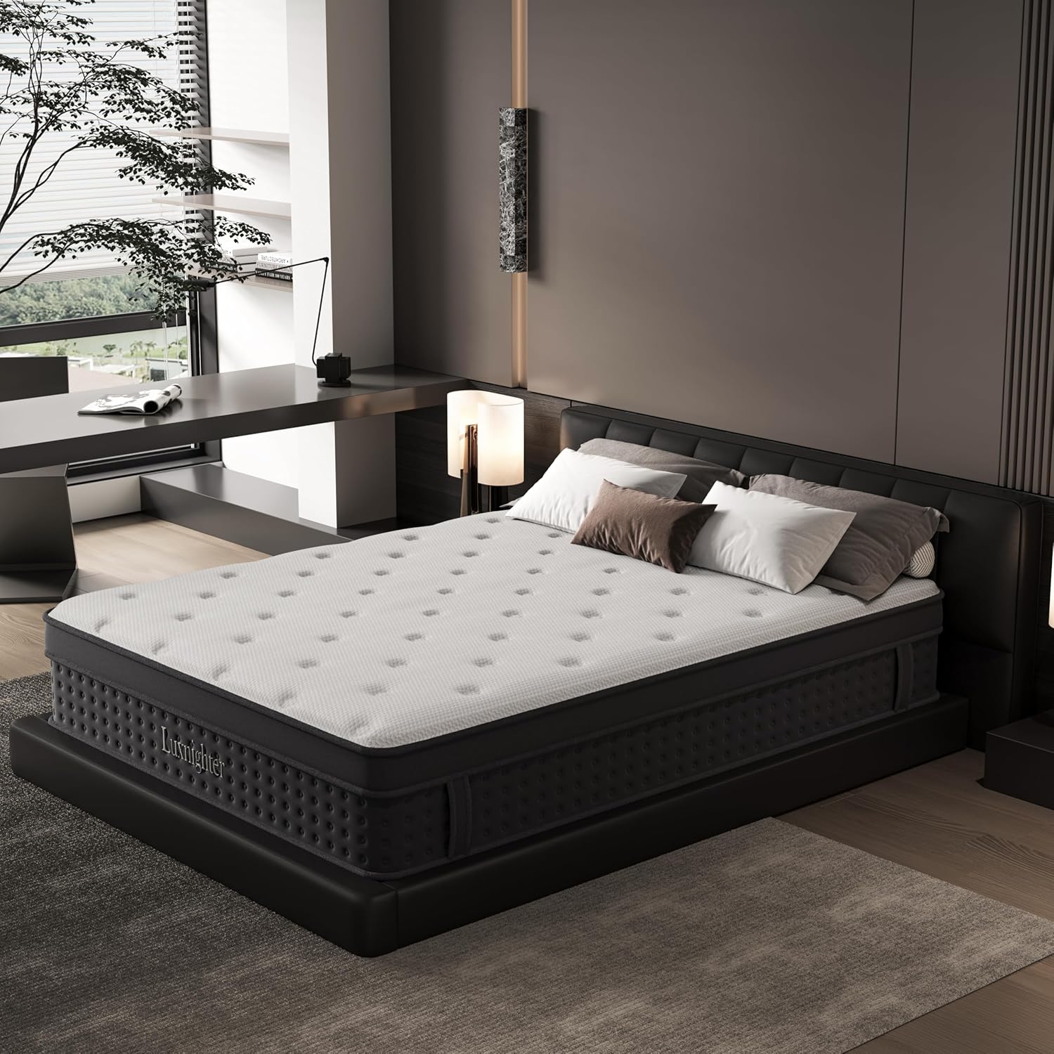 Queen Size Mattress with Cooling Memory Foam & Pocket Springs