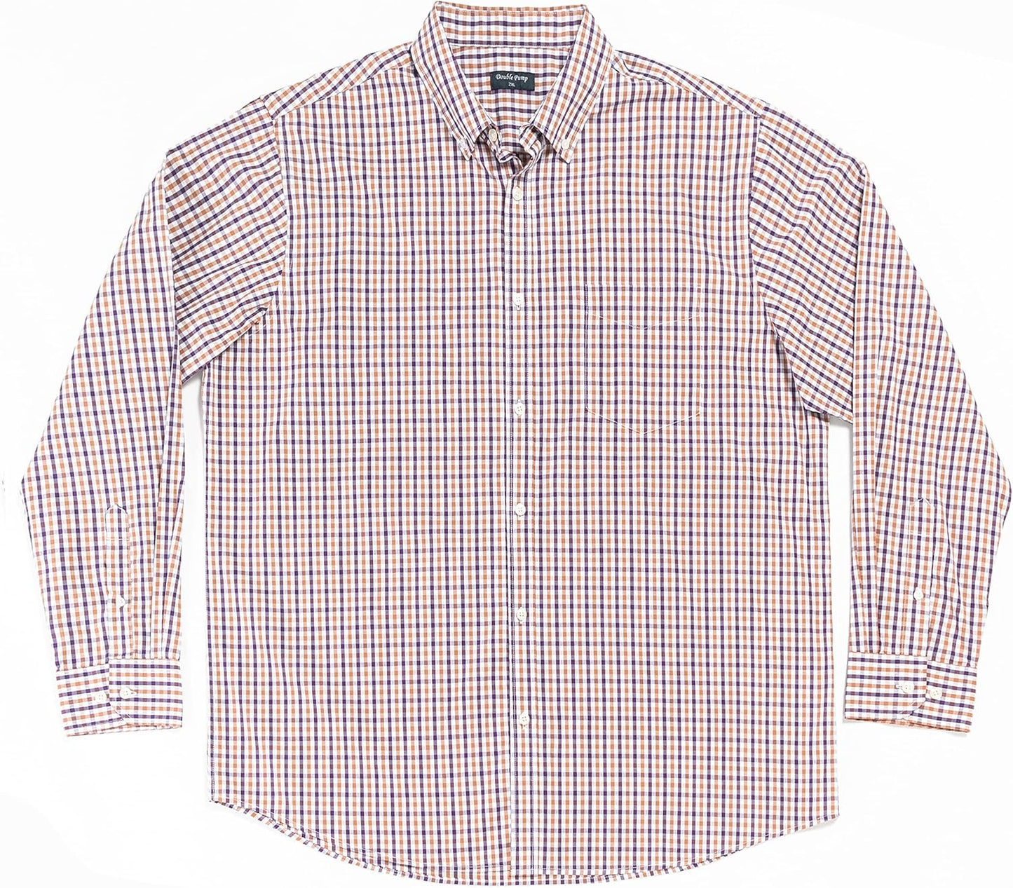 Double Pump Big and Tall Shirts for Men Long Sleeve Button Down