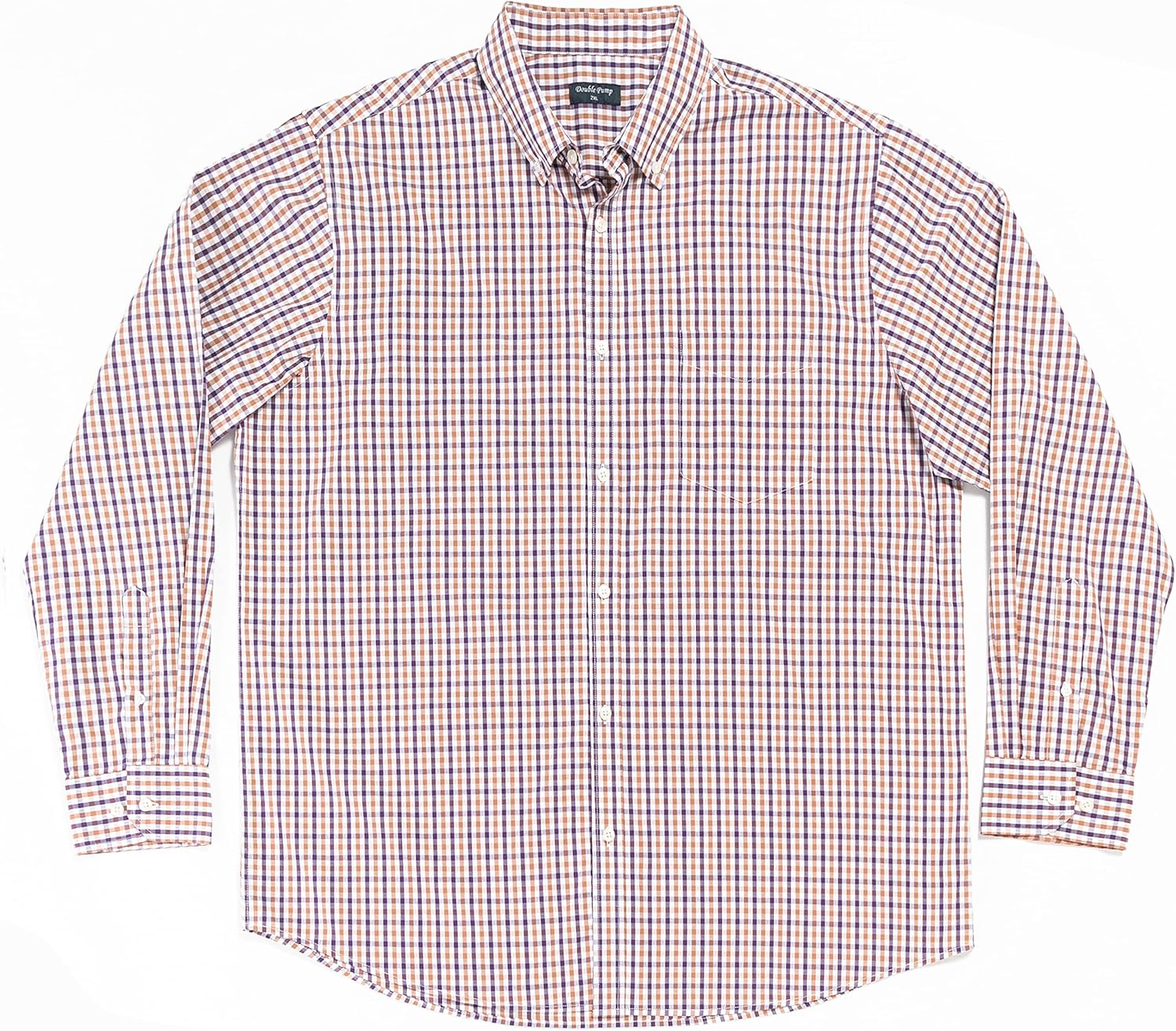 Double Pump Big and Tall Shirts for Men Long Sleeve Button Down