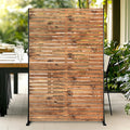 Metal Privacy Screen 72 in H 47 in W Outdoor Privacy Screen - Durable