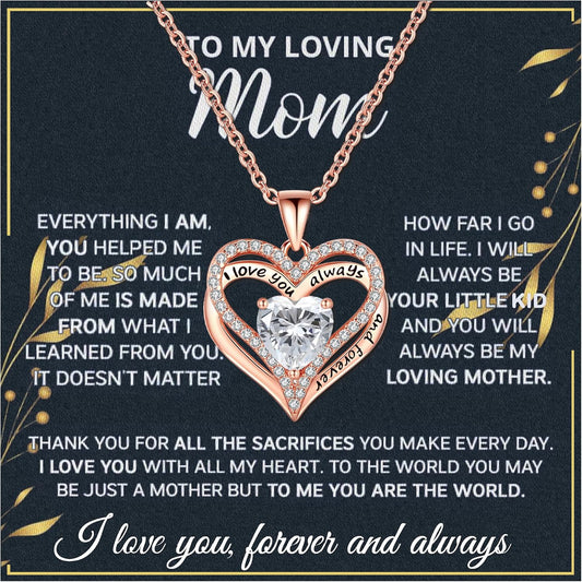 Mom Necklace for Women - Heartfelt Gifts for Mom from Son Daughter