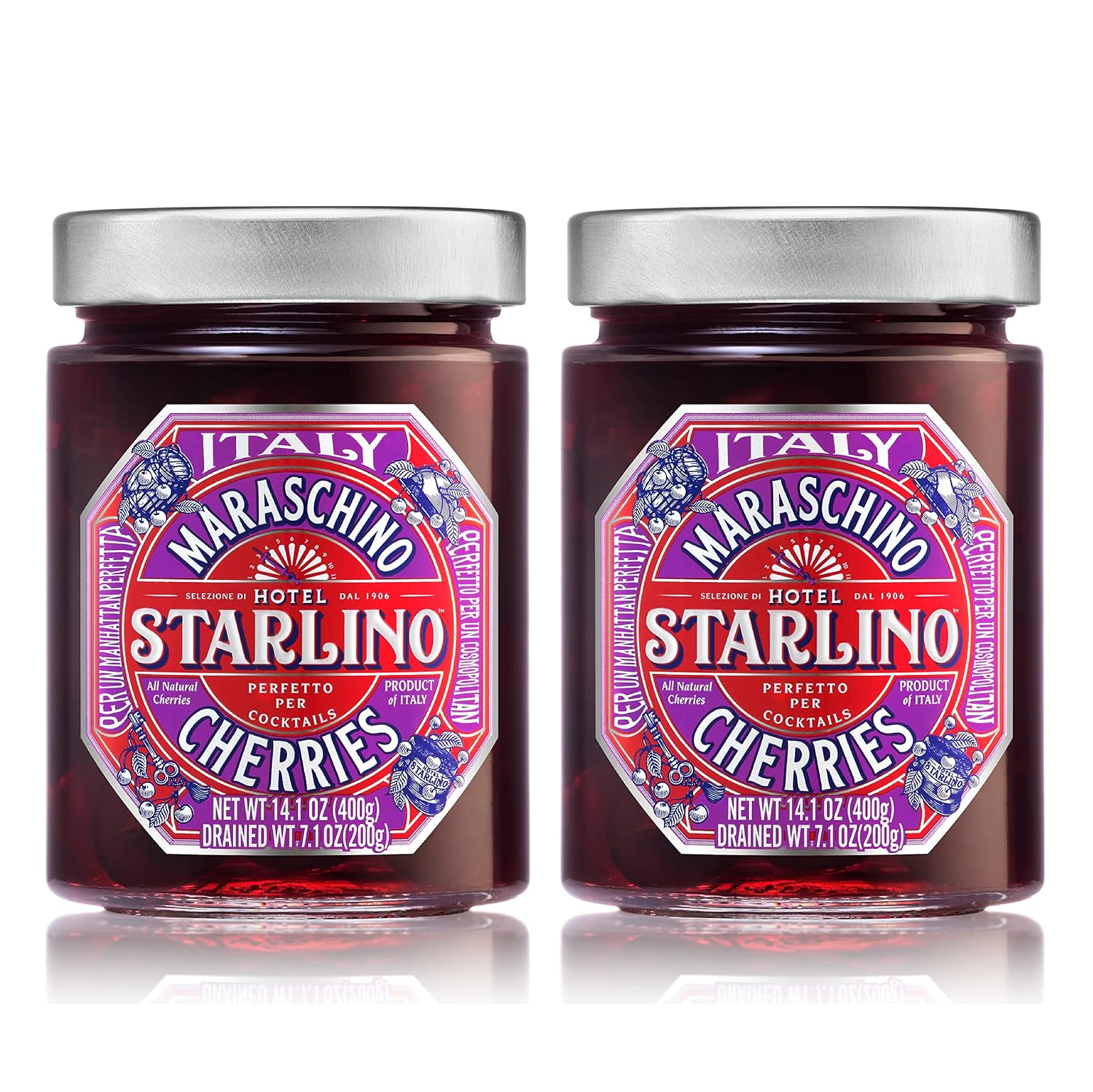 Hotel Starlino Maraschino Cherries Duo