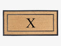 Large 24x48 Coir and Rubber Monogrammed Doormat - Thick Durable Mat