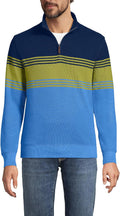 Lands' End Bedford Rib Quarter Zip Pullover Sweater - Refined