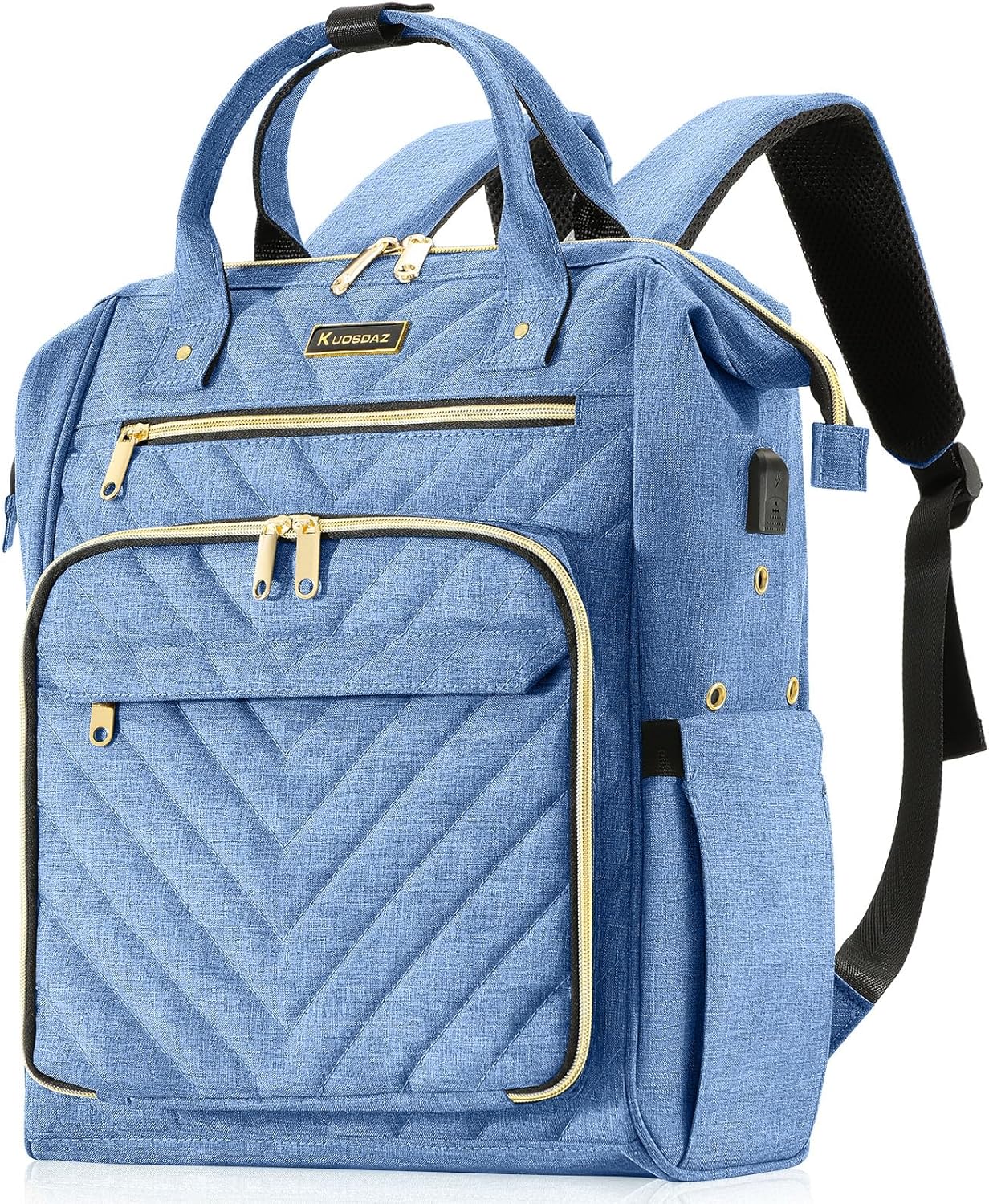 Knitting Bag Backpack with USB Charging Port for Yarn Supplies
