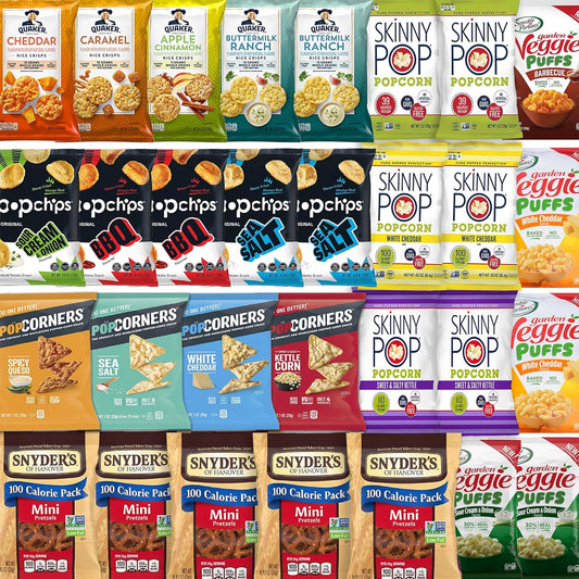 Healthy Snacks Variety Pack with Chips, Popcorn & Crisps