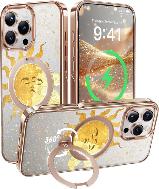 CASEKOO The Cocorrina Lovers Tarot Glitter iPhone 16 Pro Max Case