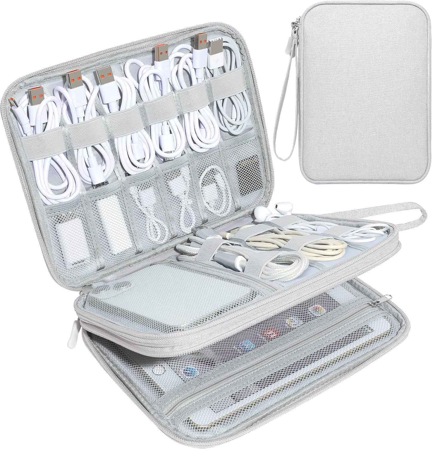 Compact Travel Electronics Organizer