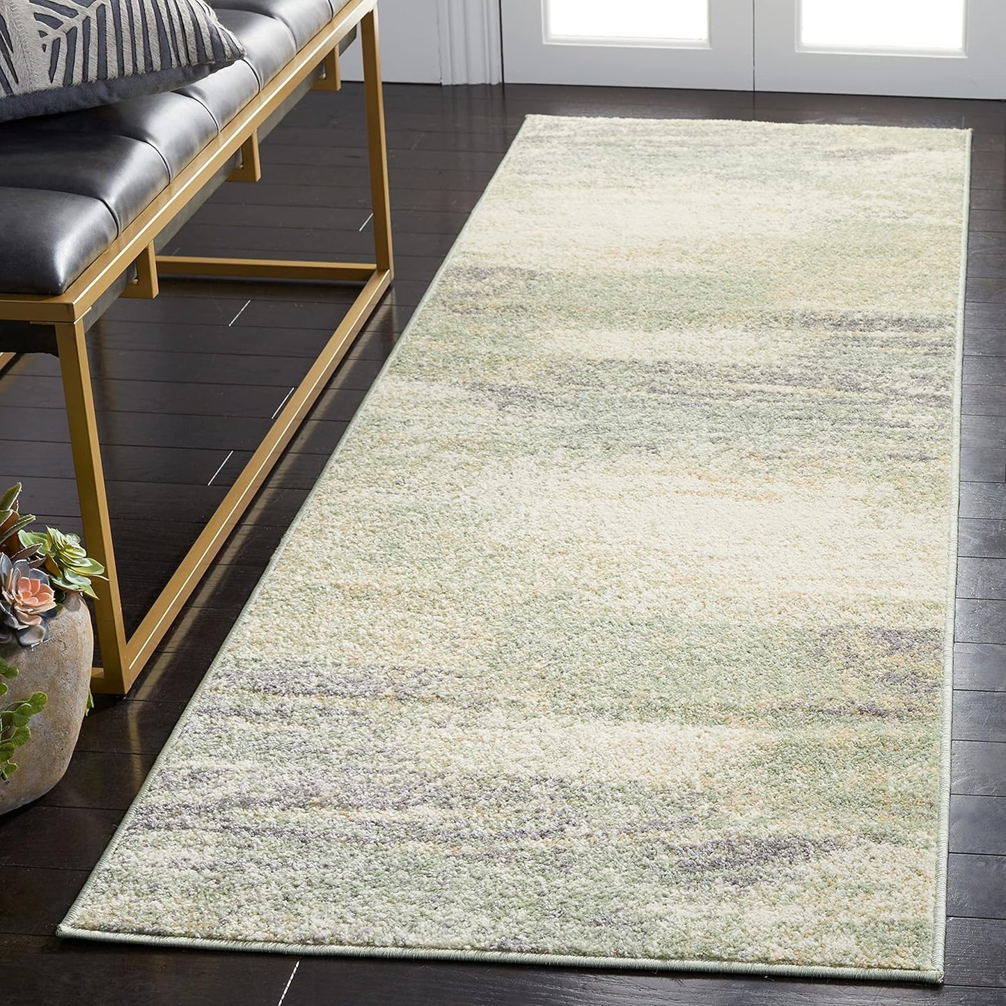 SAFAVIEH Adirondack Collection Runner Rug - Modern Abstract Design