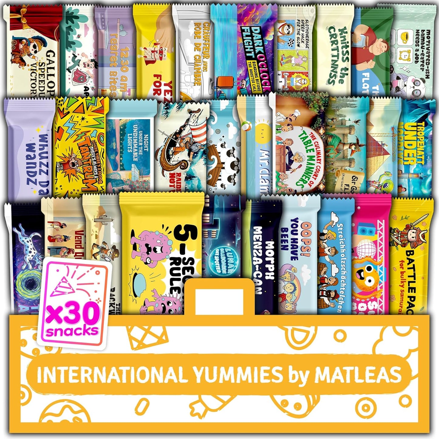 International Snack Box with Unique Global Treats for Gifting