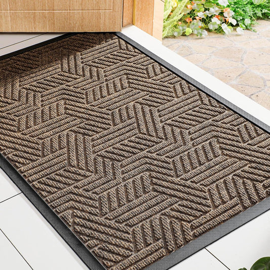 Mibao Durable Outdoor Indoor Mat for Front Door Entrance