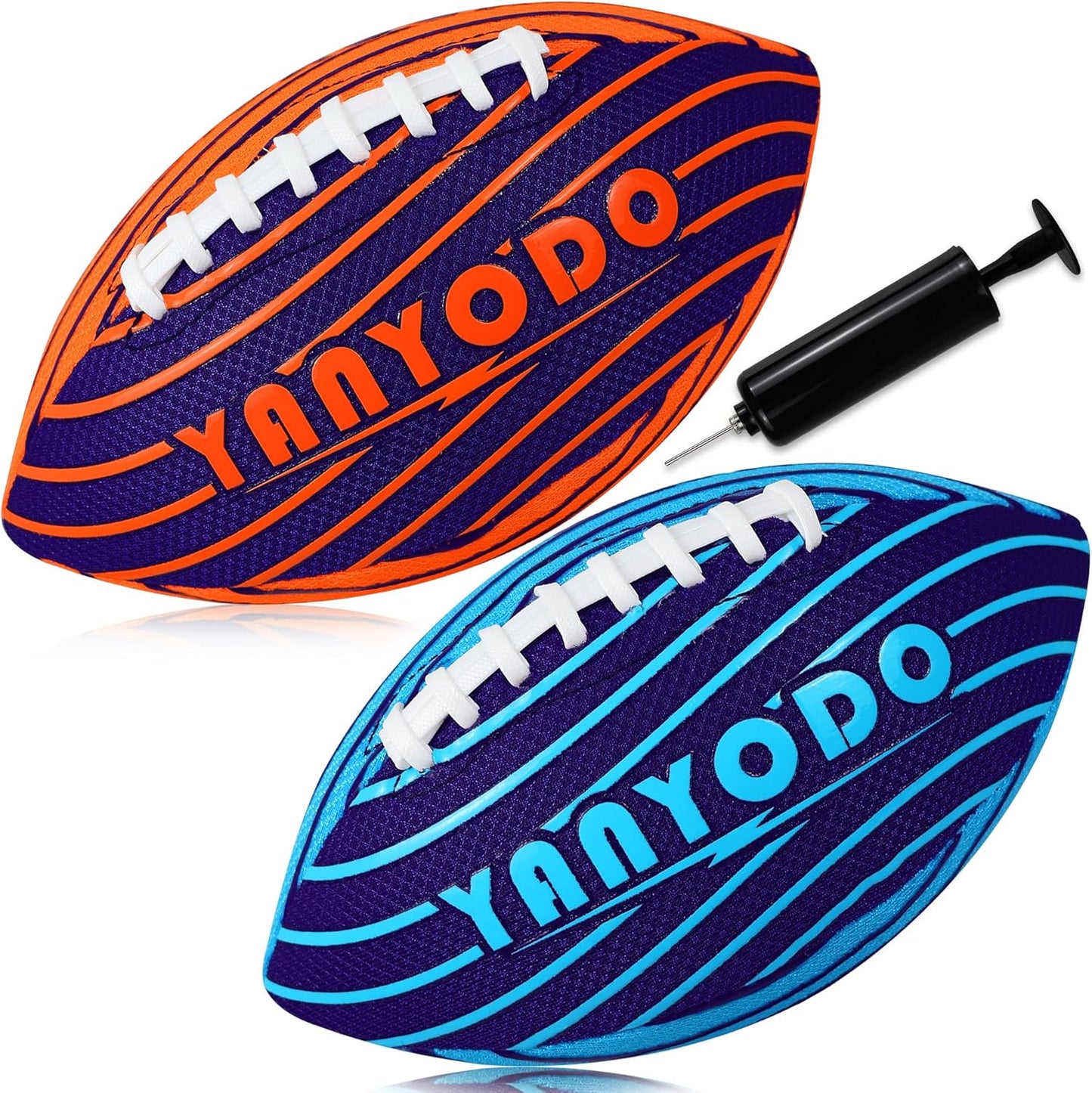 Waterproof Grip 2-Pack Pool Footballs by YANYODO