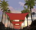 Red Rectangle Sun Shade Sail 15ft x 23ft - 95% UV Protection