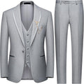 WEEN CHARM Men's 3 Piece Slim-Fit Suit - Classic Formal Wear