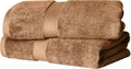 Egyptian Cotton Pile Bath Towel Set of 2 - Rust Plush Luxury