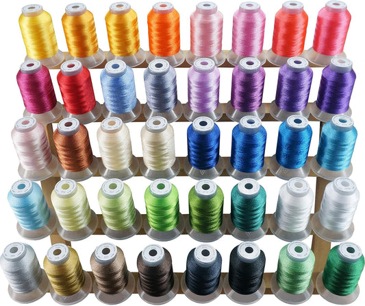 40 Brother Colors Embroidery Thread Kit