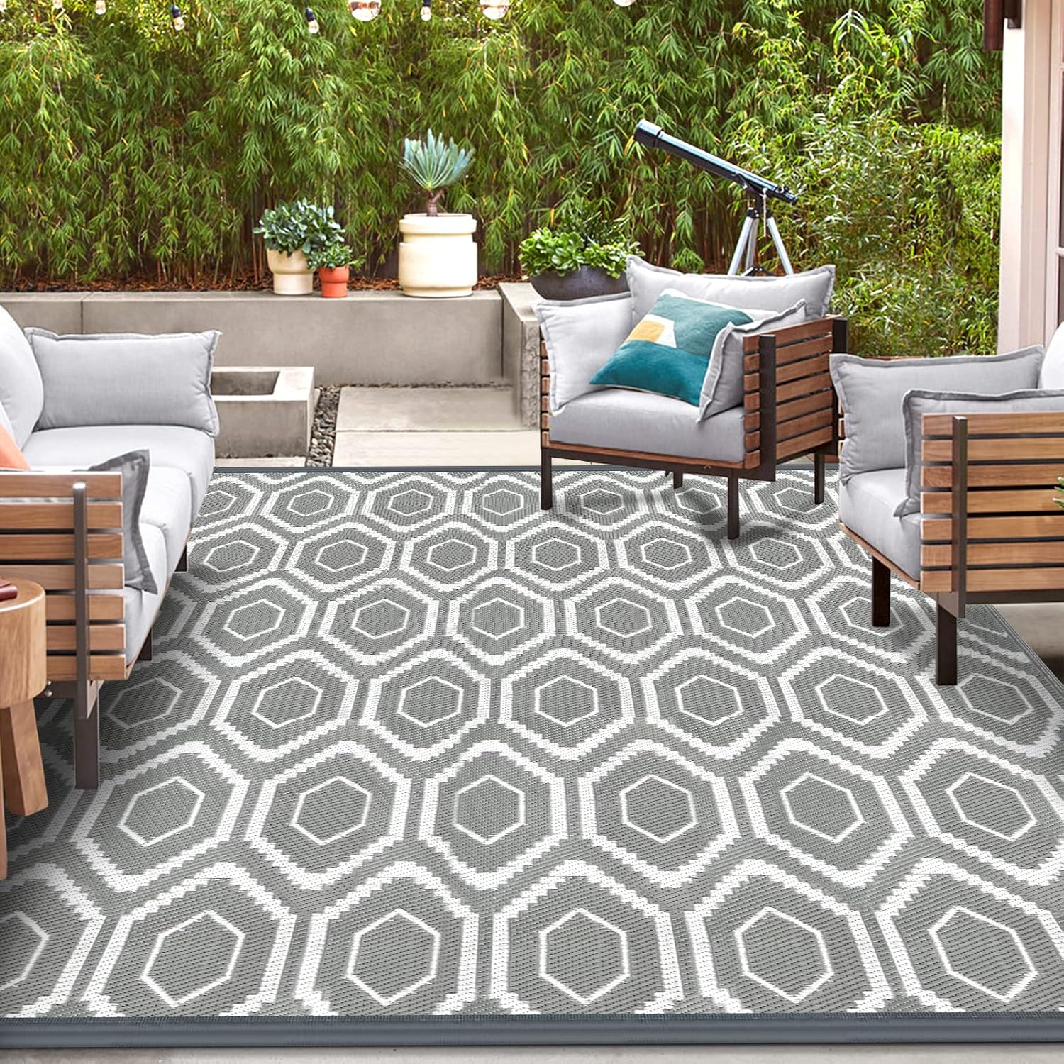Outdoor Camping Rugs for Patios, RVs, and Beach Use