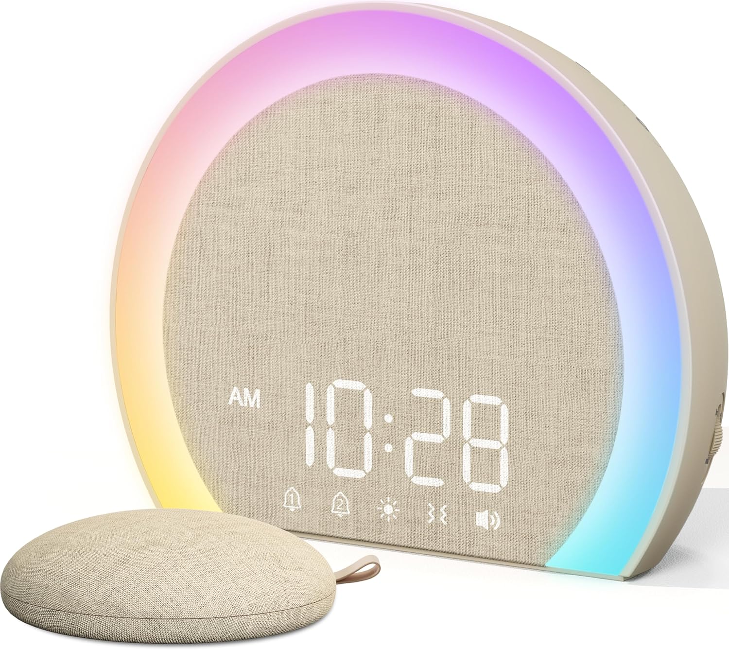 Extra Loud Alarm Clock with Wireless Bed Shaker for Deep Sleepers