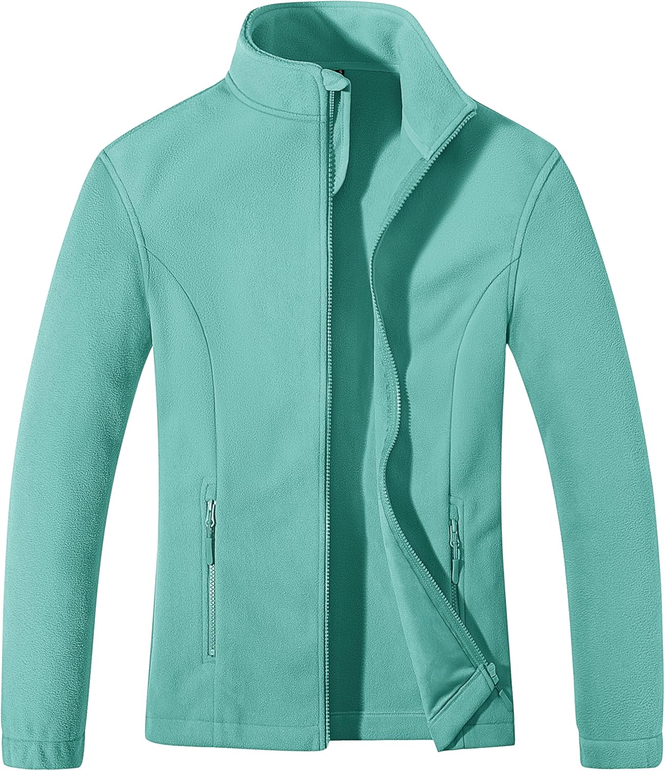 MAGCOMSEN Women's Fleece Jacket Zip Up Coat for Winter Wear