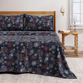 Christmas Flannel Sheet Set Queen Size New Snowflake - 100% Turkish