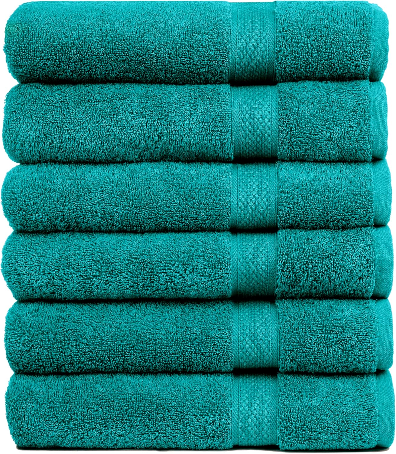 Luxury 100% Cotton Bath Towels Set of 6 for Spa & Gym Use