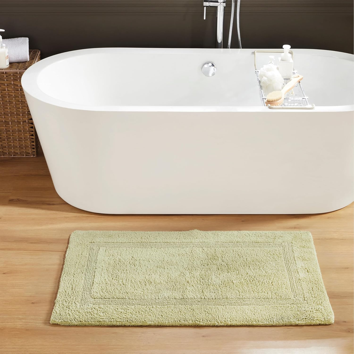 Better Trends 24in x 40in Luxury Bath Rug for Comfort
