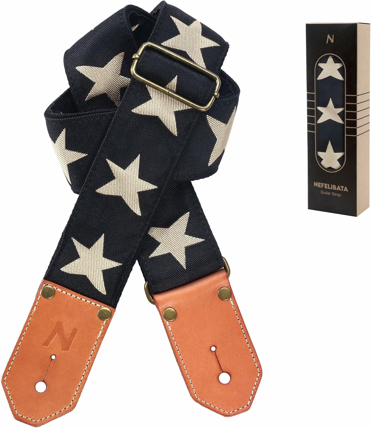 Nefelibata Cool Woven Guitar Strap - Comfort & Style for Guitarists
