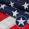 American Flag 6x10 Outdoor - Embroidered Stars, Sewn Stripes