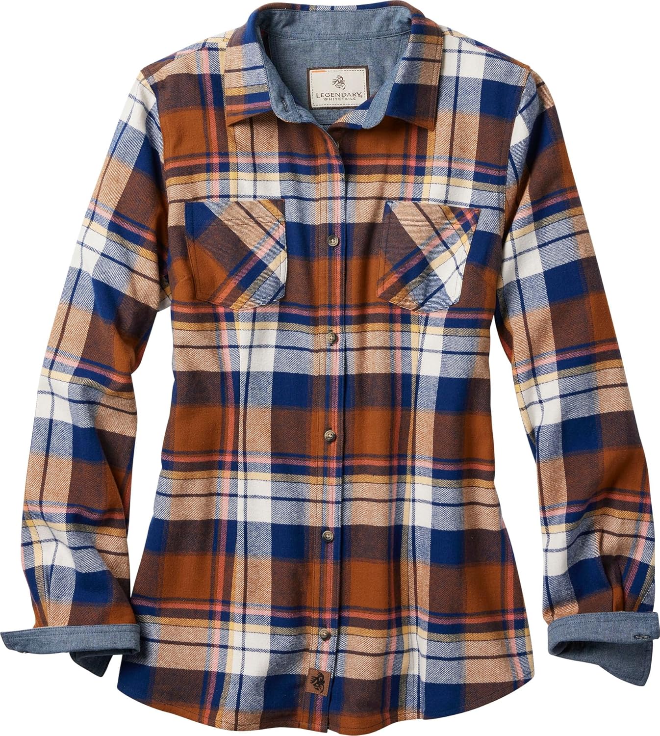 Legendary Whitetails Womens Long Sleeve Plaid Flannel Shirt