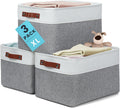 Extra Large Fabric Storage Baskets for Shelves 3 Pack - Closet