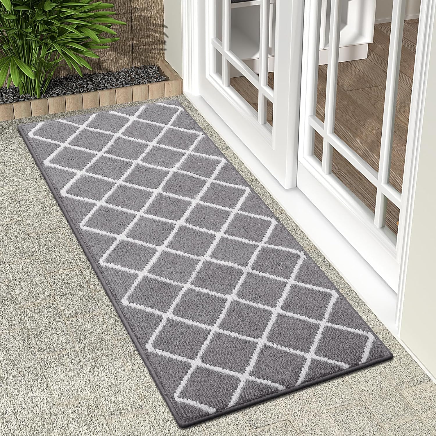 Finchitty Indoor Door Mat: Absorbent, Non-Slip, Low-Profile Design