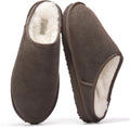 Project Cloud Mens Slippers Genuine Leather & Shearling Lining