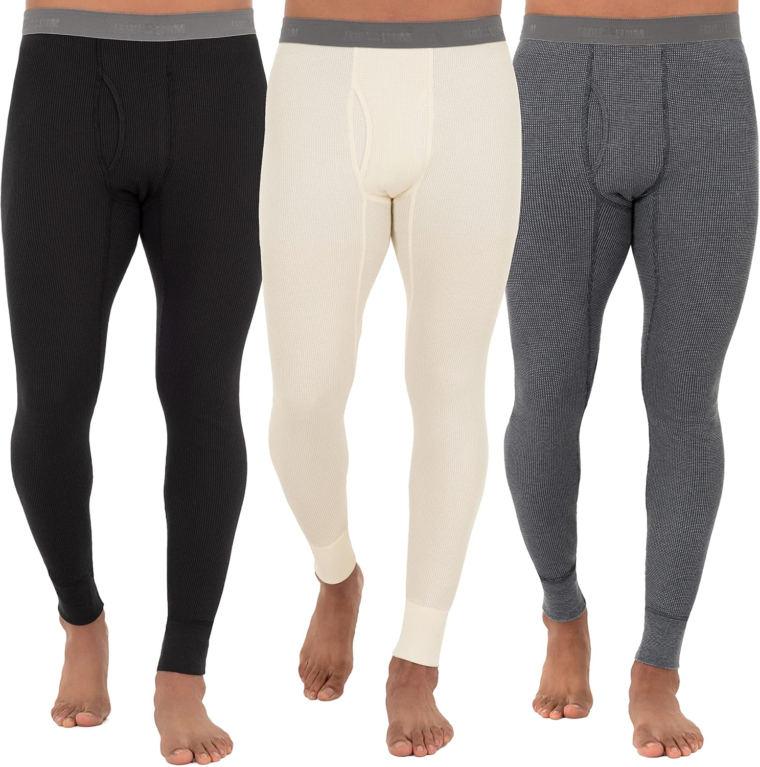 Fruit of the Loom Men's Recycled Premium Waffle Thermal Long Johns