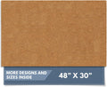 Natural Coco Coir Heavy Duty Doormat 30x48 - Durable Plain Brown