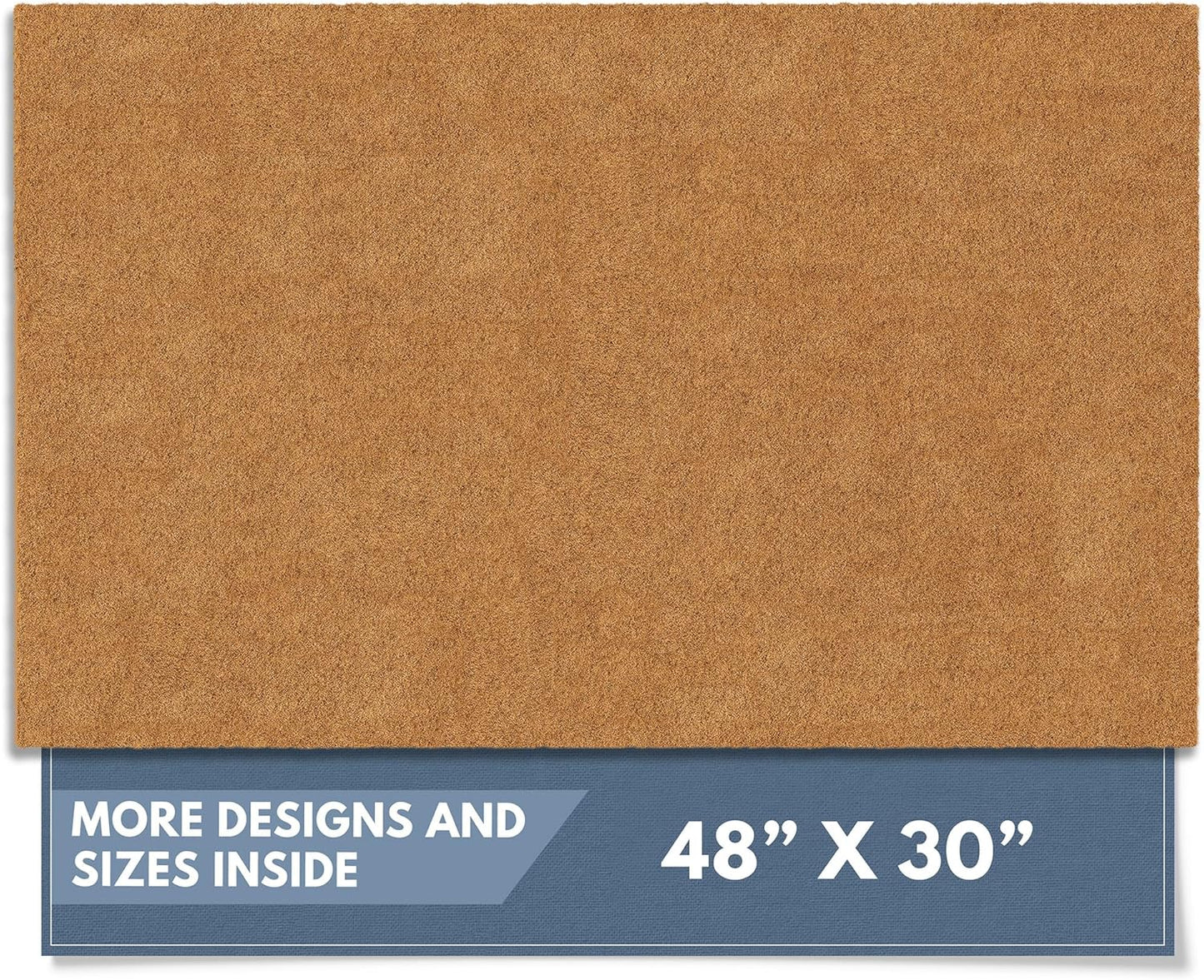 Natural Coco Coir Heavy Duty Backing Doormat for Entryways