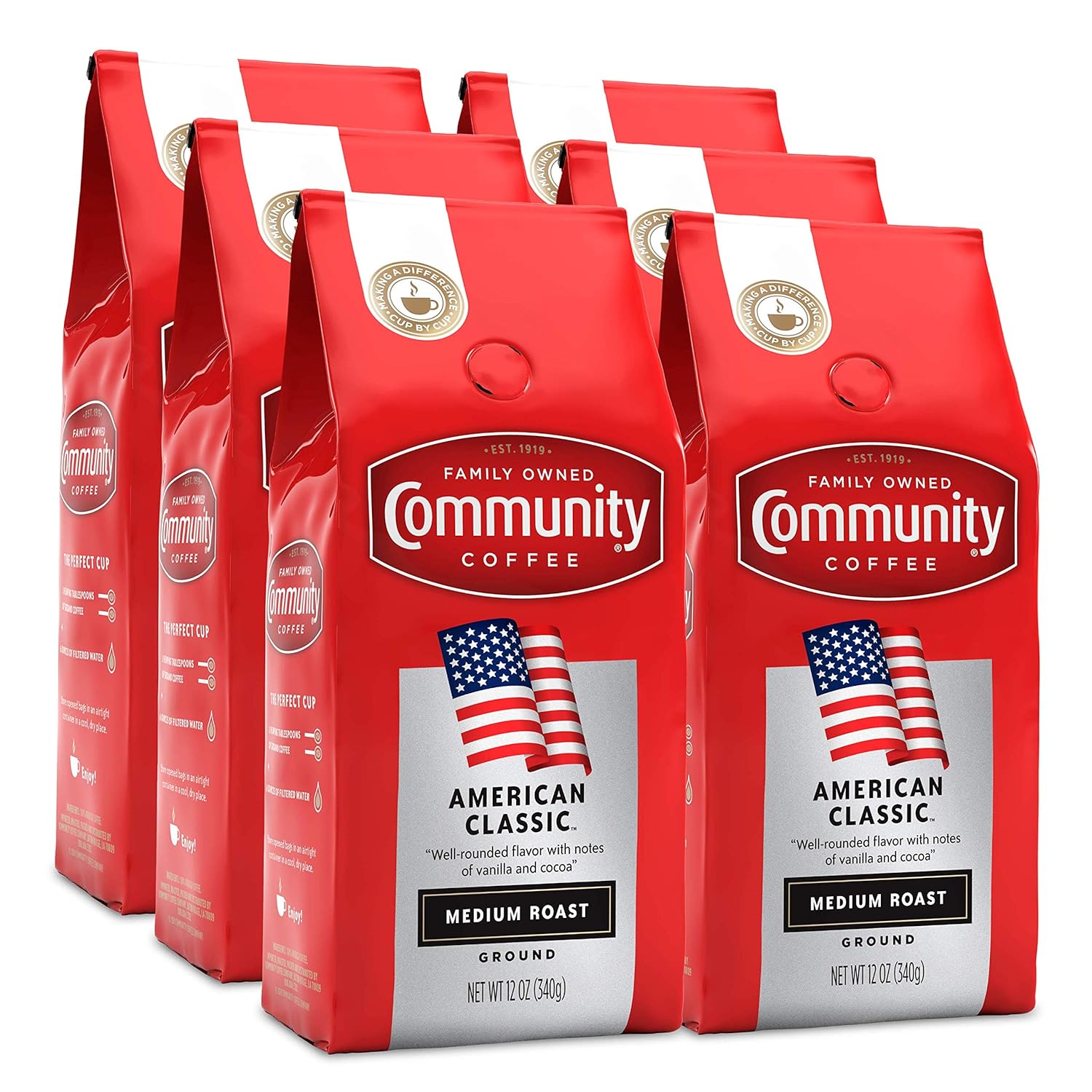 Community Coffee American Classic Ground Coffee, Medium Roast