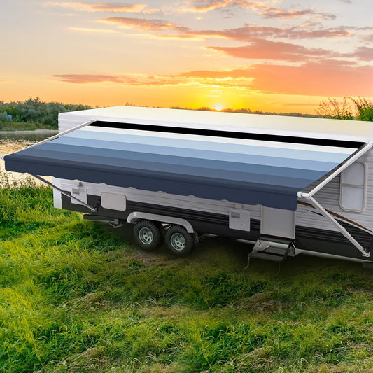 ShadePro RV Awning Fabric Replacement - Durable Weatherproof Vinyl