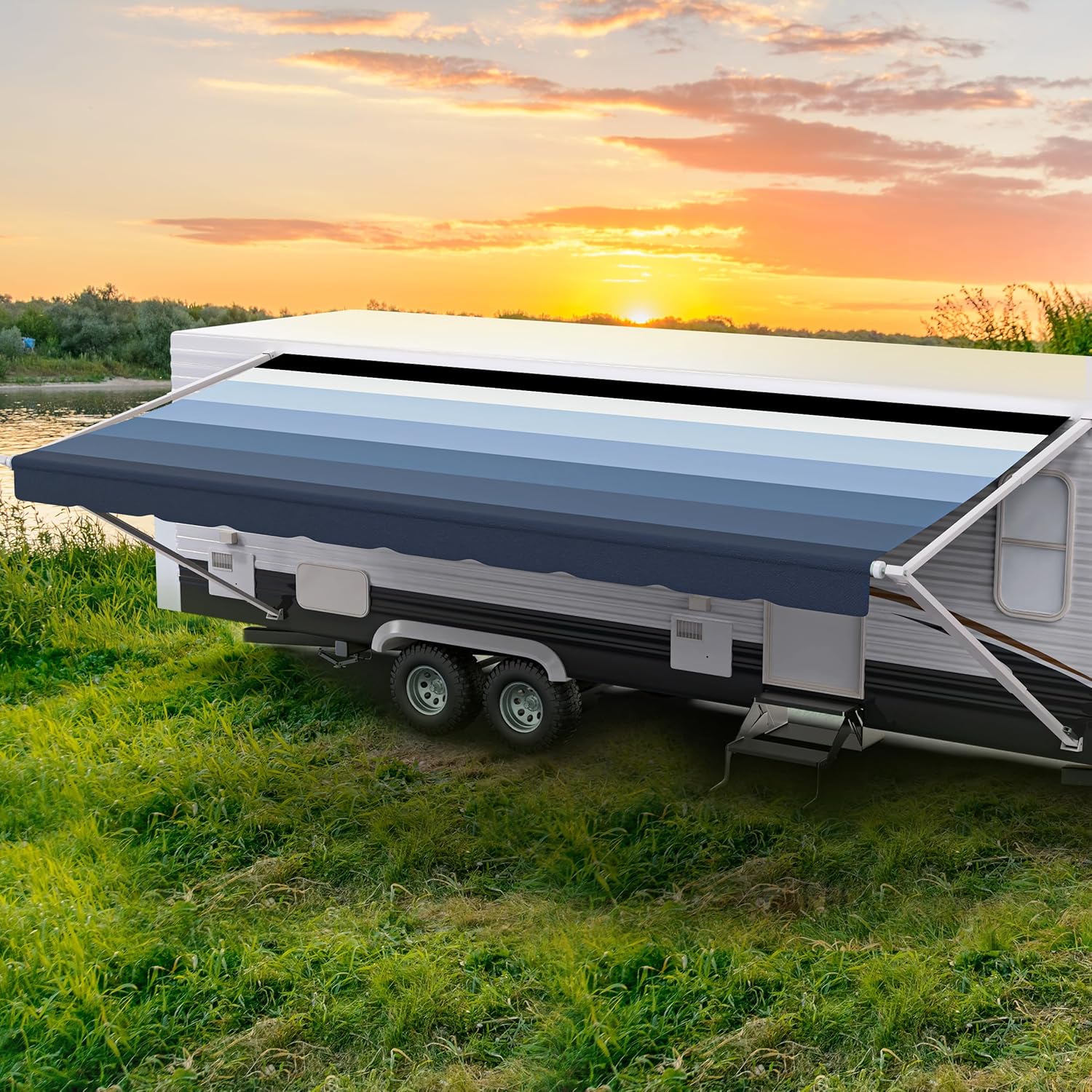 RV Awning Fabric Replacement by ShadePro - Heavy Duty Vinyl