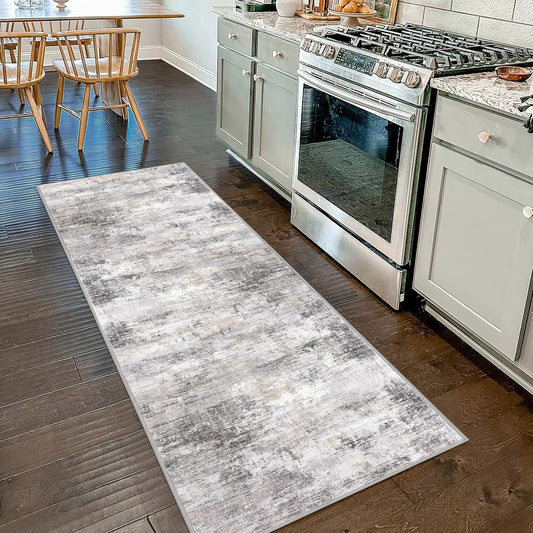 IOHOUZE Abstract Runner Rug 2x7 Ft for Hallways and Kitchens