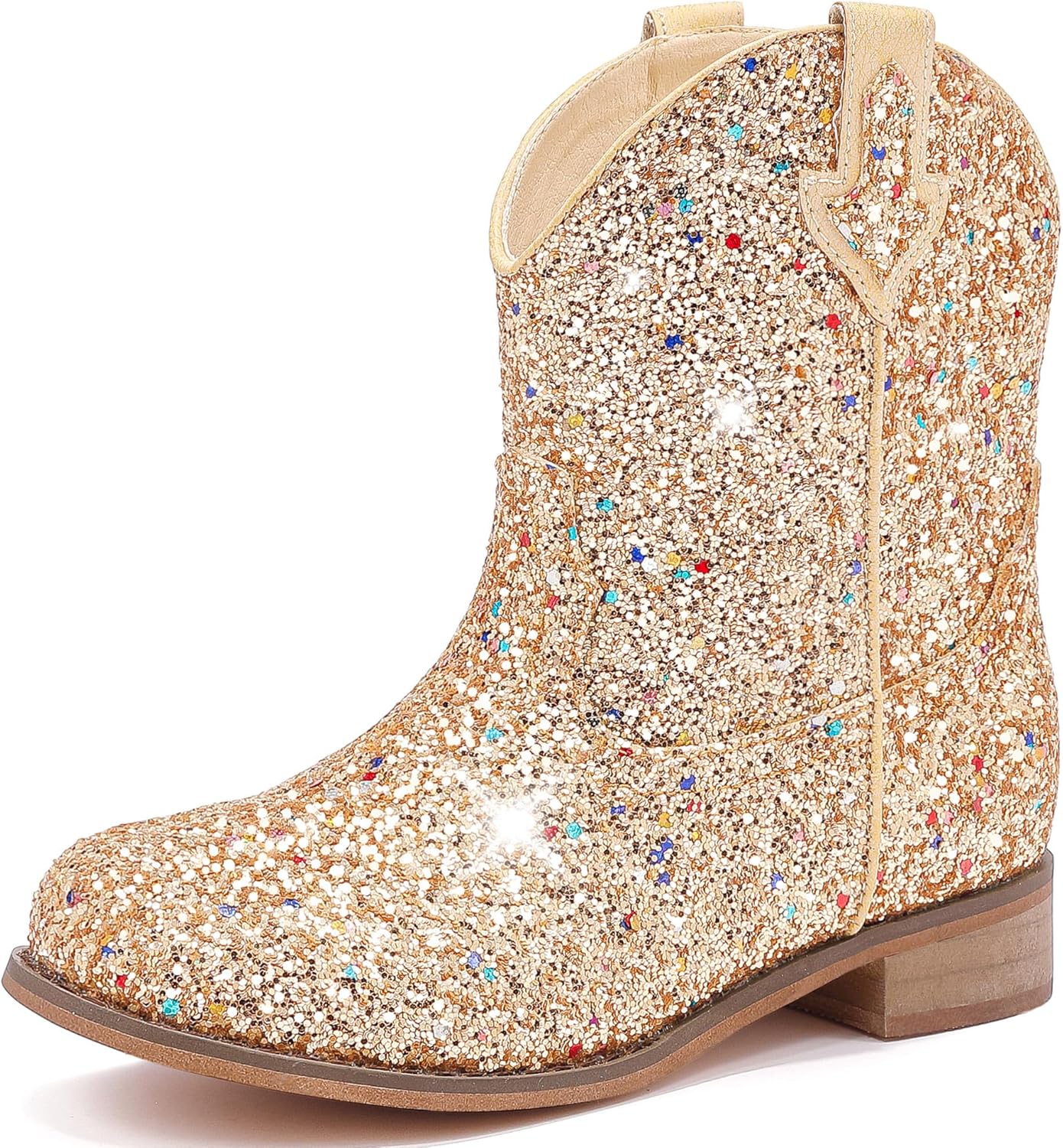 Toddler Cowgirl Boots Glitter Girls Cowboy Boots for Dress Up