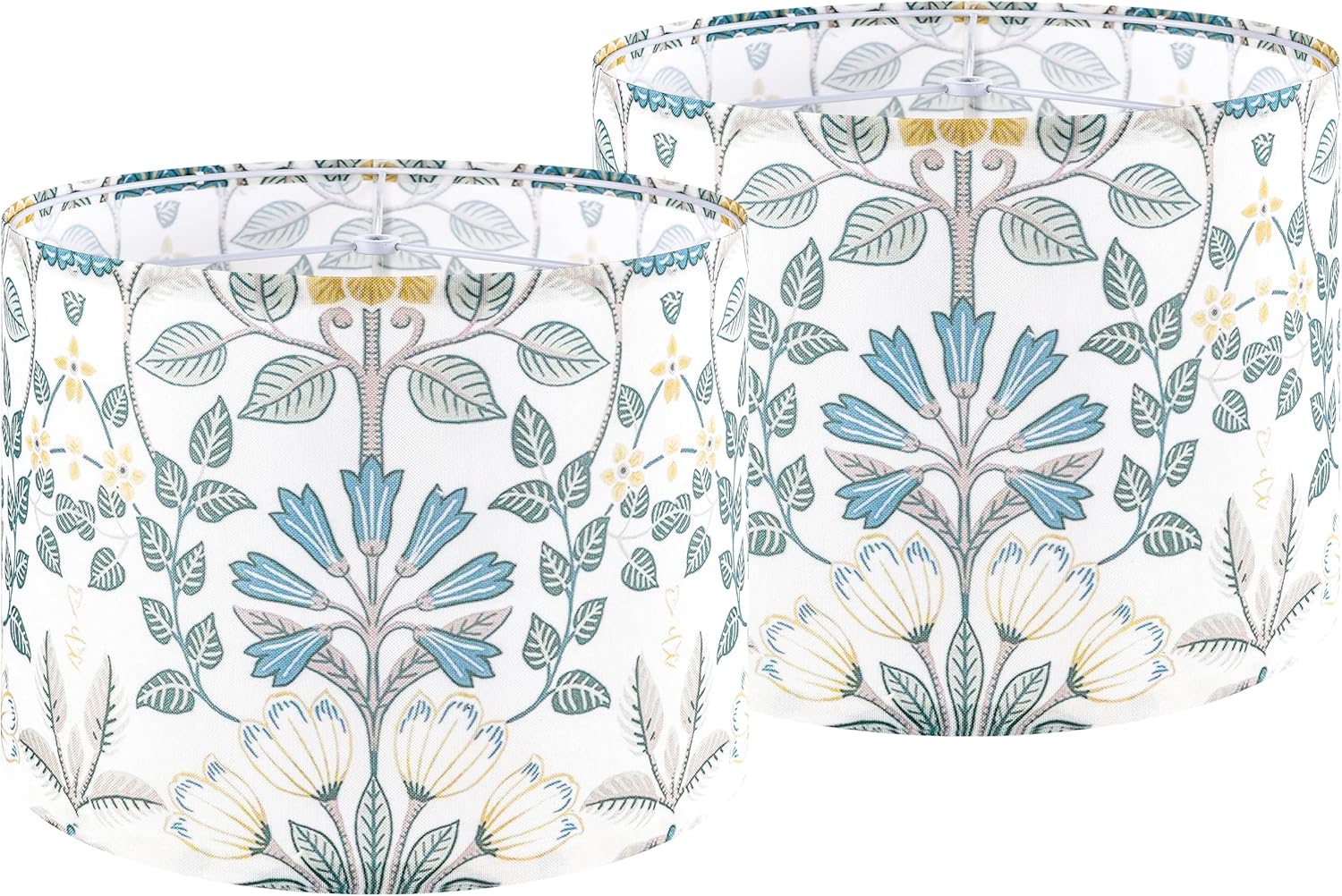 Large Floral Lamp Shades Set of 2 for Table and Floor Lamps